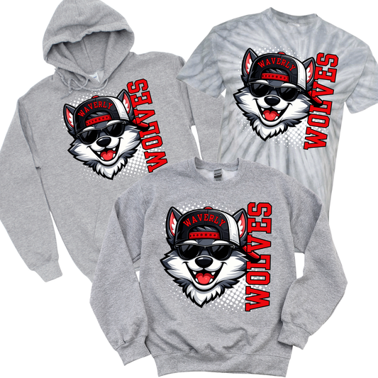 Waverly Wolves SnapBack - Athletic Gray | Waverly Elementary Spiritwear Fundraiser | LI Spirit & Sports Apparel