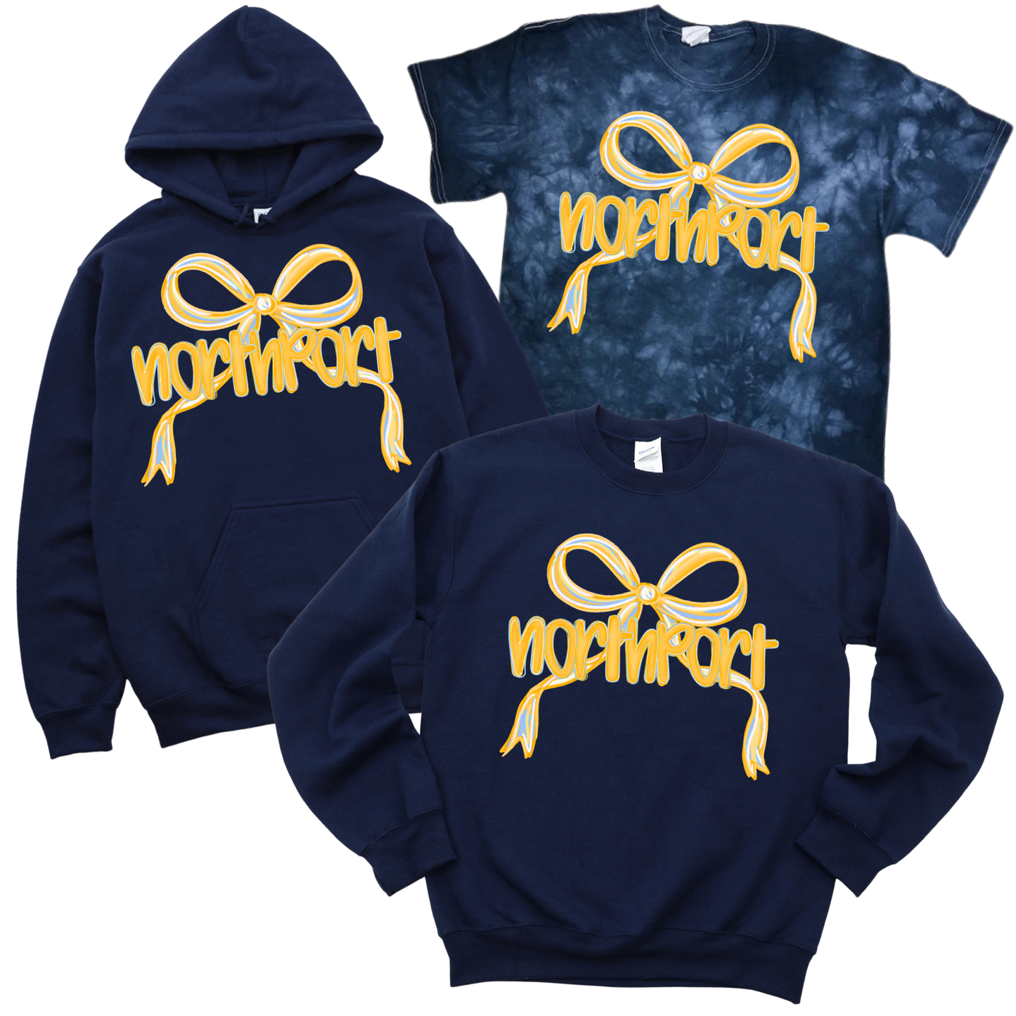 Northport Bow - Navy | Norwood Ave Spiritwear Fundraiser | LI Spirit & Sports Apparel