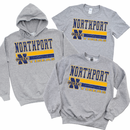 Vintage Northport - Athletic Gray | Pulaski Road Spiritwear Fundraiser | LI Spirit & Sports Apparel