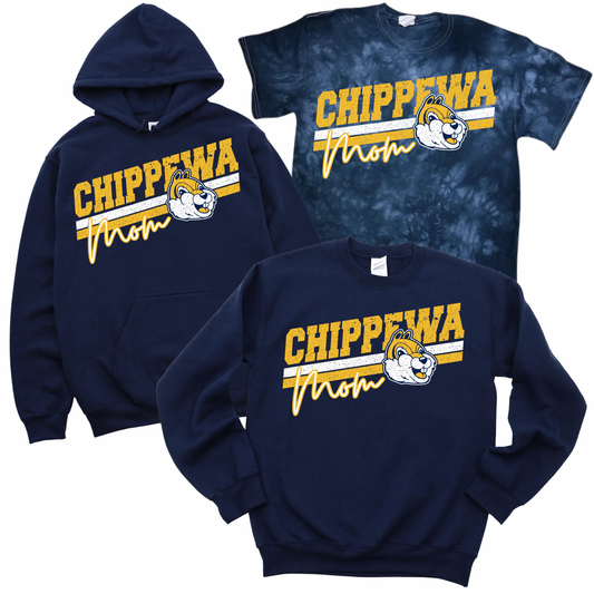 Chippewa Mom - Navy | Chippewa Spiritwear Fundraiser | LI Spirit & Sports Apparel