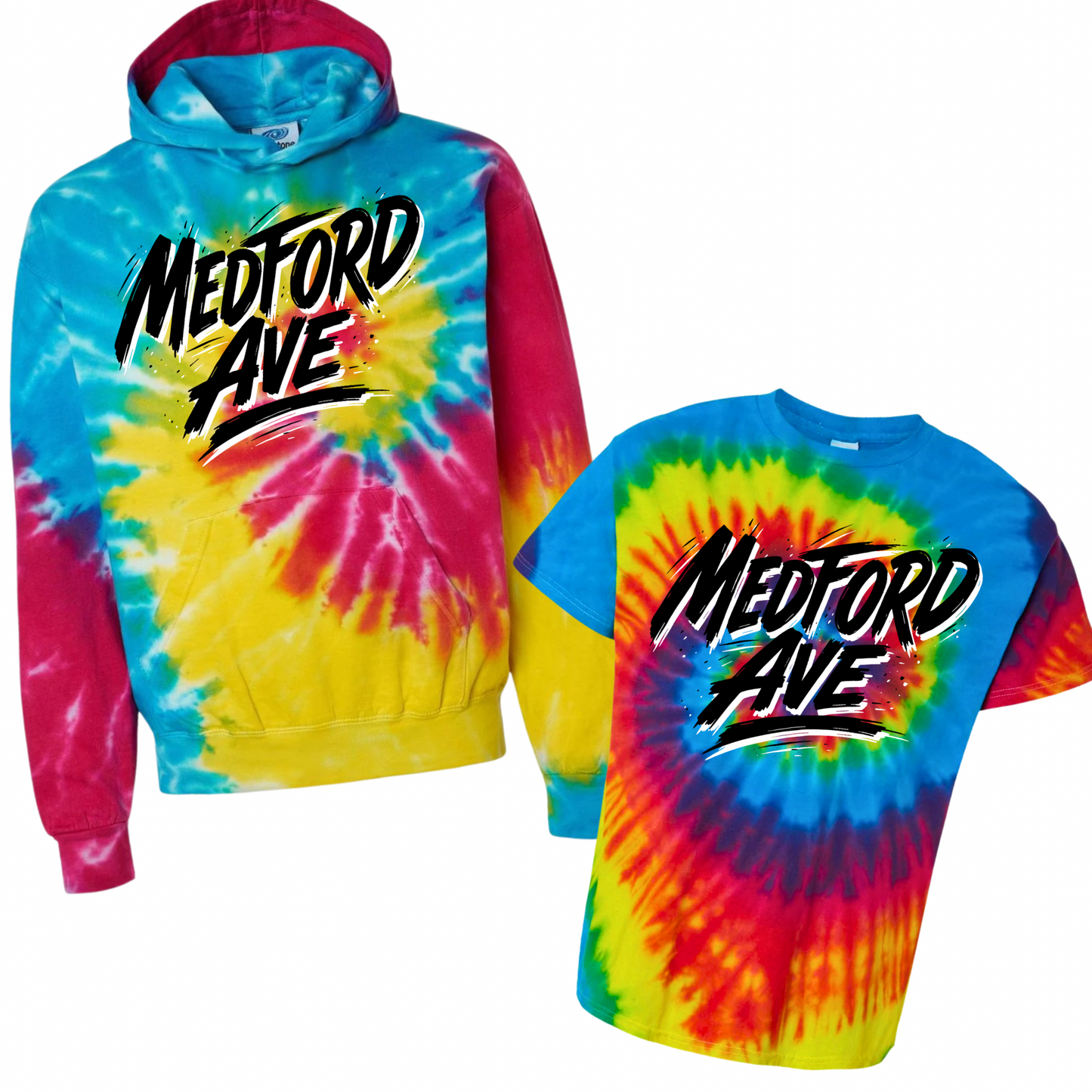Medford Ave Drip Tie Dye | Medford Ave Elementary Spiritwear Fundraiser | LI Spirit & Sports Apparel