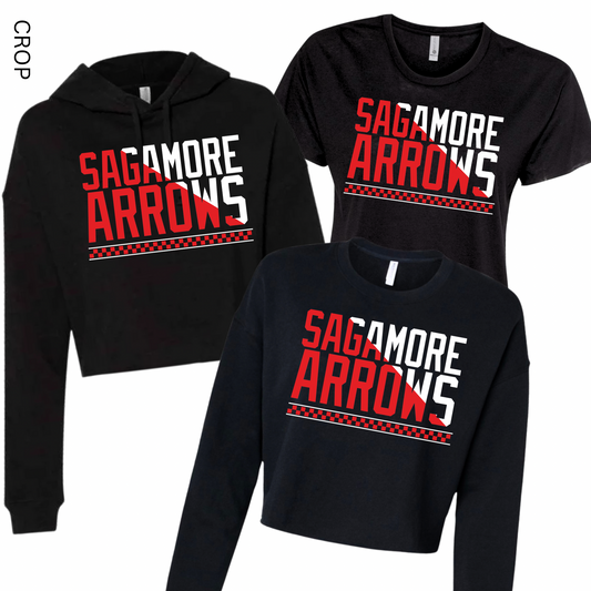 Sagamore Arrows Cropped | Sagamore Spiritwear Fundraiser | LI Spirit & Sports Apparel
