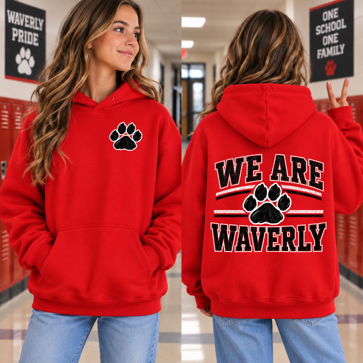 We Are Waverly - Red | Waverly Spiritwear | LI Spirit & Sports Apparel