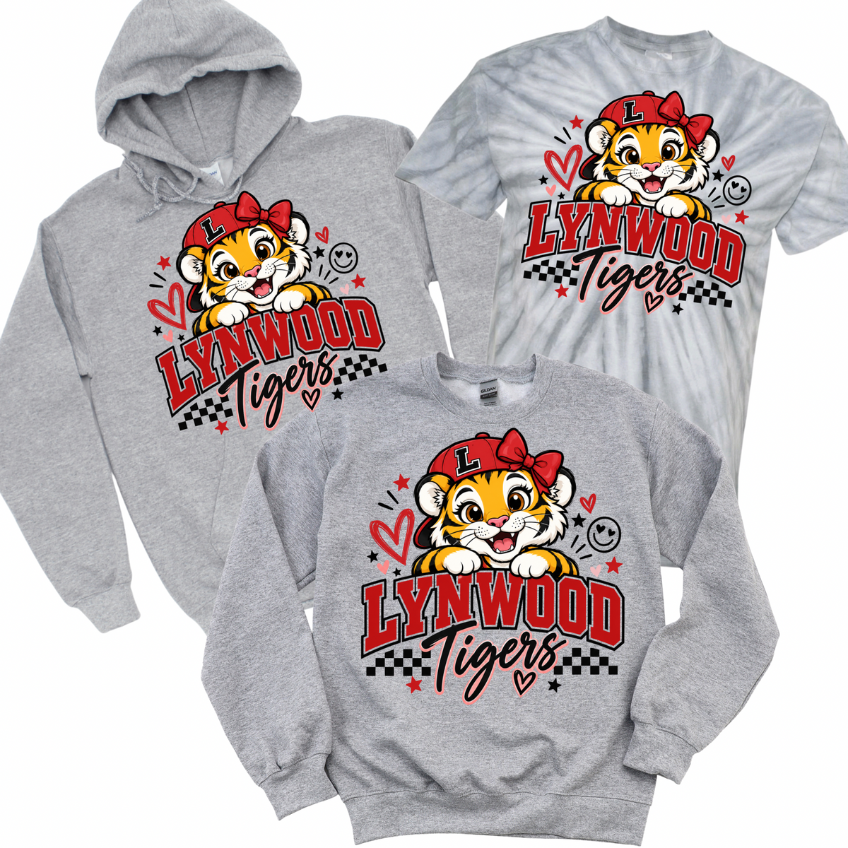 Lynwood Tiger Cutie - Athletic Gray | Lynwood Spiritwear Fundraiser | LI Spirit & Sports Apparel