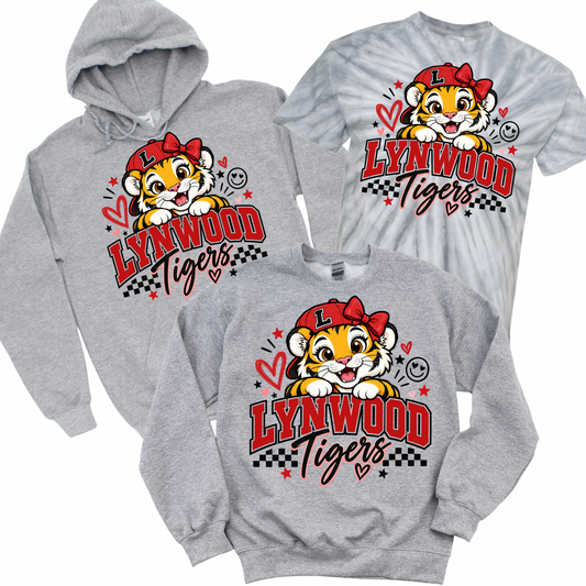 Lynwood Tiger Cutie - Athletic Gray | Lynwood Spiritwear Fundraiser | LI Spirit & Sports Apparel