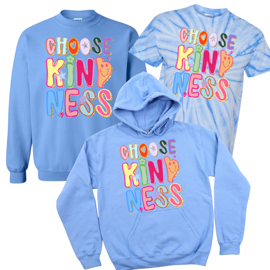 Choose Kindness Color Pop - Carolina Blue | Kindness Club Fundraiser | LI Spirit & Sports Apparel