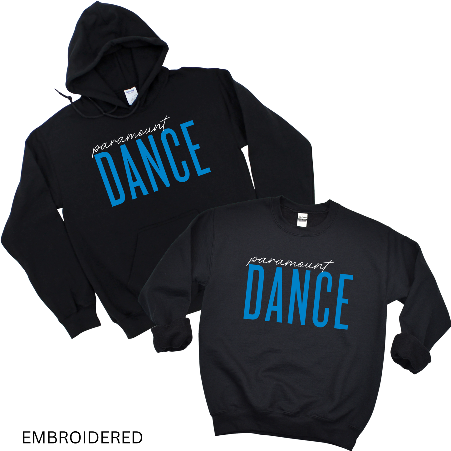 Embroidered Paramount Dance - Black | Paramount Dance Academy | LI Spirit & Sports Apparel