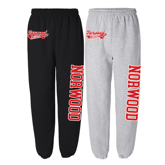 Retro Norwood Sweatpants | Norwood Elementary Spiritwear Fundraiser | LI Spirit & Sports Apparel