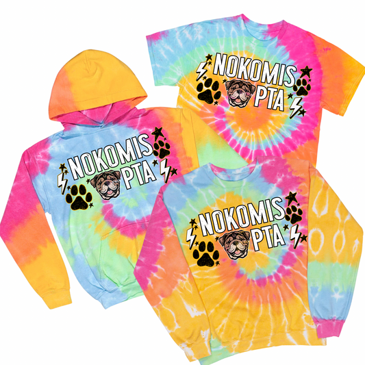 Nokomis PTA Tie Dye | Nokomis Spiritwear Fundraiser | LI Spirit & Sports Apparel