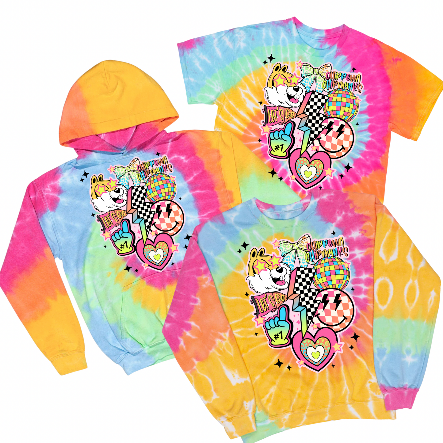 Preppy Pride: Chippewa Edition Tie Dye | Chippewa Spiritwear Fundraiser | LI Spirit & Sports Apparel