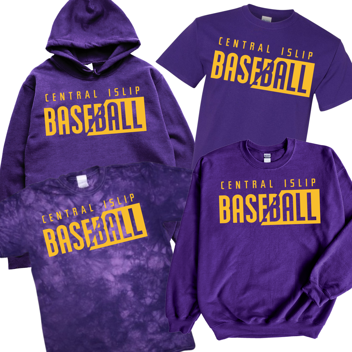 CI Split Baseball - Purple | CI Baseball Spiritwear Fundraiser | LI Spirit & Sports Apparel