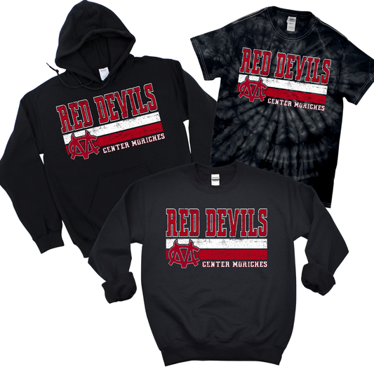 Vintage Center Moriches Red Devils - Black | Center Moriches HS Spiritwear Fundraiser | LI Spirit & Sports Apparel