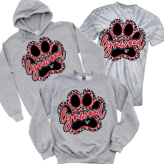 Lynwood Leopard Paw Print | Lynwood Spiritwear Fundraiser | LI Spirit & Sports Apparel