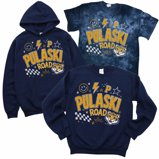 Pulaski Spirit Doodle - Navy | Pulaski Road Spiritwear Fundraiser | LI Spirit & Sports Apparel