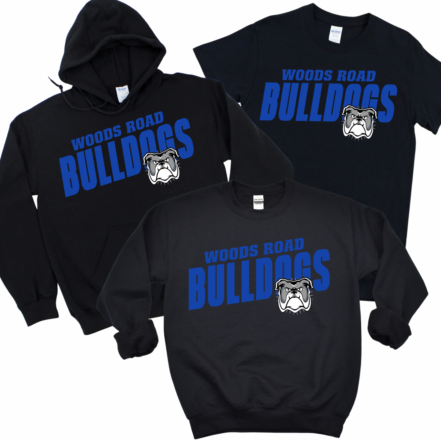 Woods Road Bulldogs - Black | Woods Road Spiritwear Fundraiser | LI Spirit & Sports Apparel