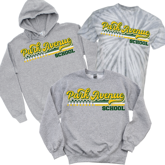 Retro Park Avenue - Atlantic Gray | Park Avenue Spiritwear Fundraiser | LI Spirit & Sports Apparel
