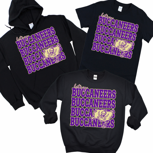 Let’s Go Buccaneers - Black | Wing Elementary Spiritwear Fundraiser | LI Spirit & Sports Apparel