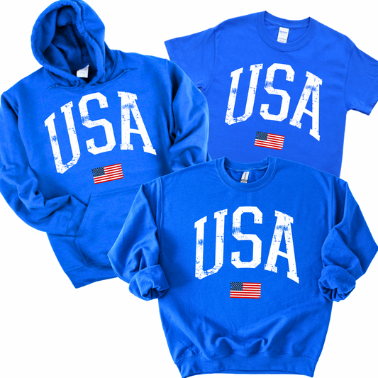 Distressed USA - Blue | USA Collection | LI Spirit & Sports Apparel