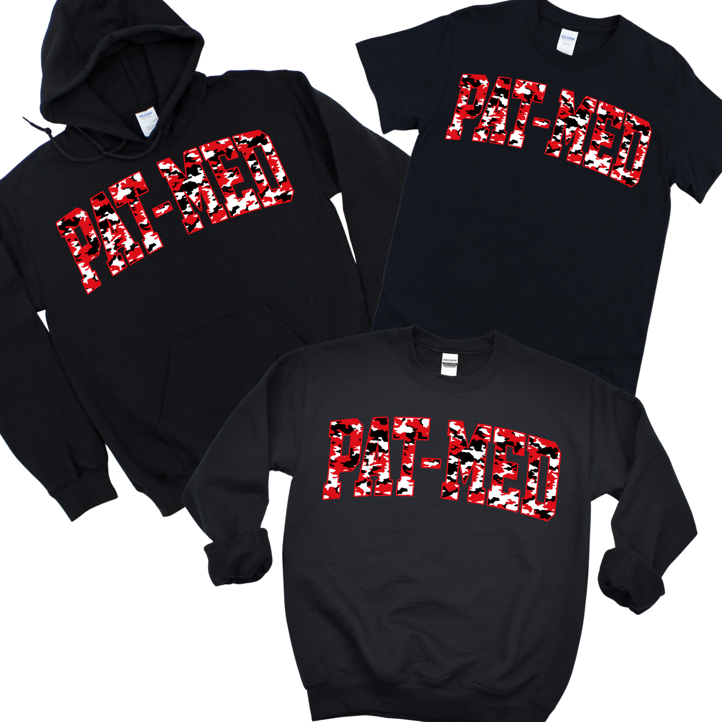 Pat-Med Camo - Black | Canaan Spiritwear Fundraiser | LI Spirit & Sports Apparel
