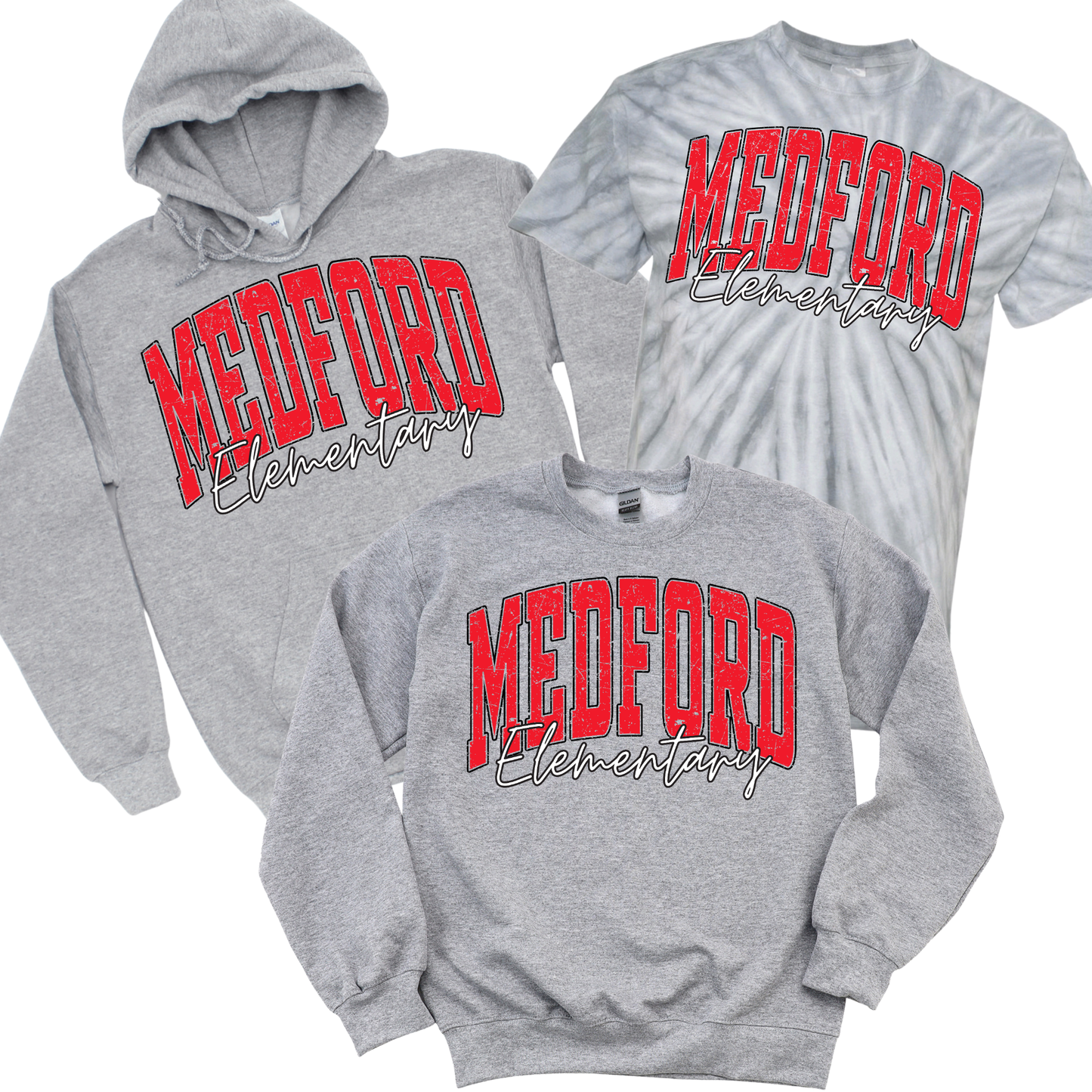 Varsity Medford Elementary - Athletic Gray | Medford Ave Elementary Spiritwear Fundraiser | LI Spirit & Sports Apparel