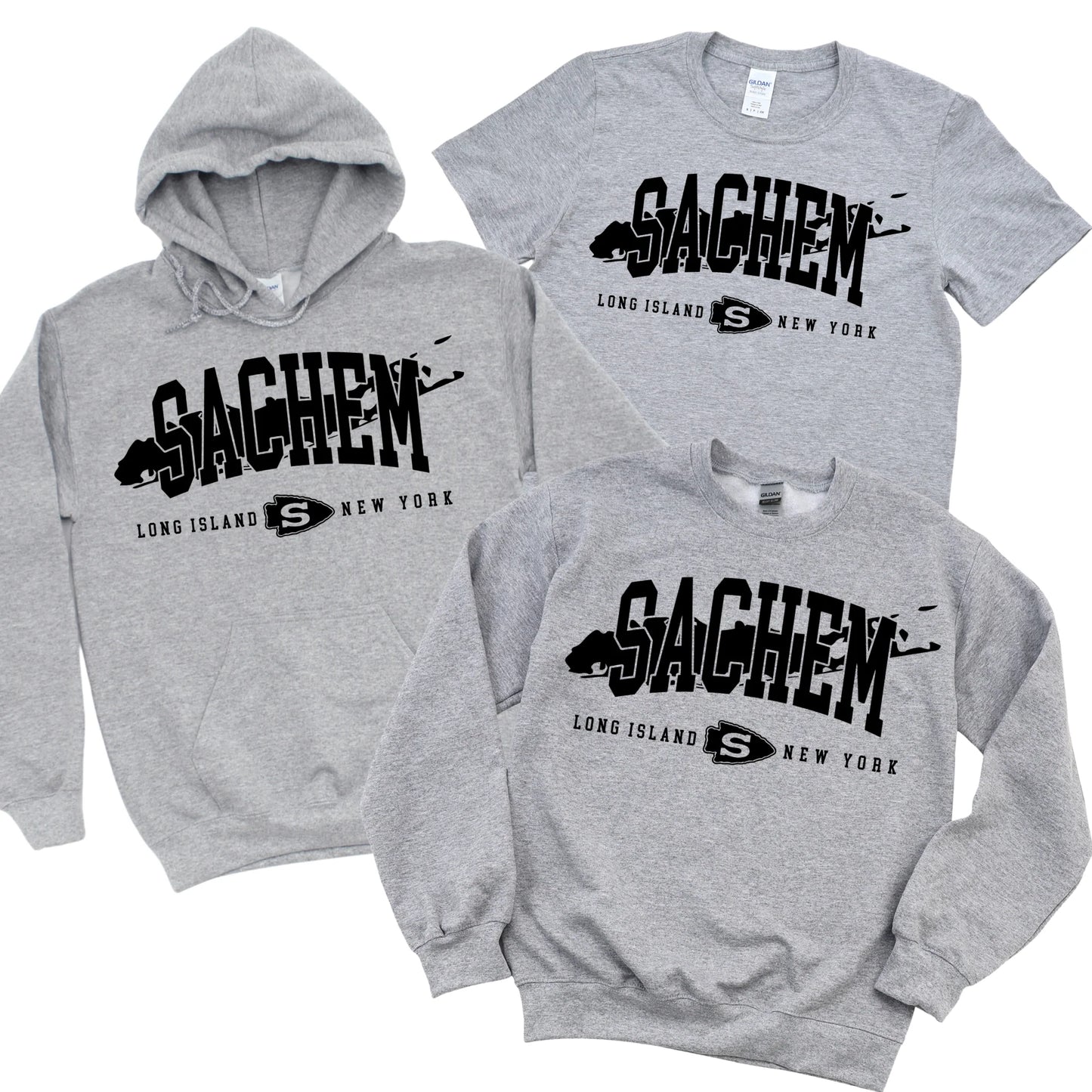 Sachem Long Island, NY - Athletic Gray | Waverly Elementary Spiritwear Fundraiser | LI Spirit & Sports Apparel