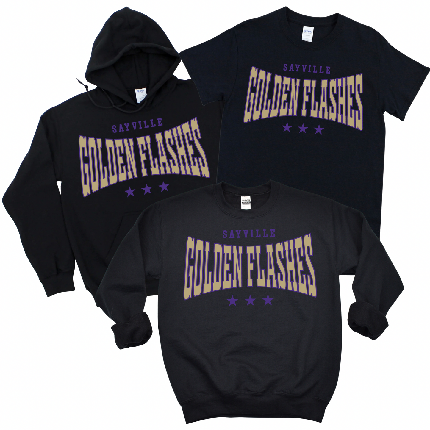 Sayville Golden Flashes | Sayville Cheer Spiritwear Fundraiser | LI Spirit & Sports Apparel