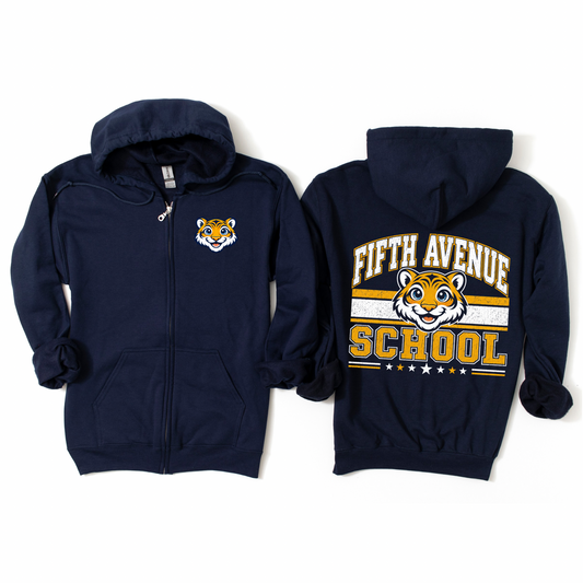 Fifth Avenue School Zip-Up Hoodie | Fifth Avenue Spiritwear Fundraiser | LI Spirit & Sports Apparel