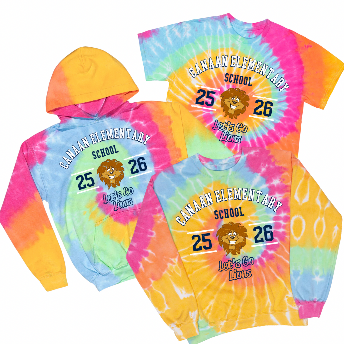 Canaan Elementary 25-26 Tie Dye | Canaan Spiritwear Fundraiser | LI Spirit & Sports Apparel