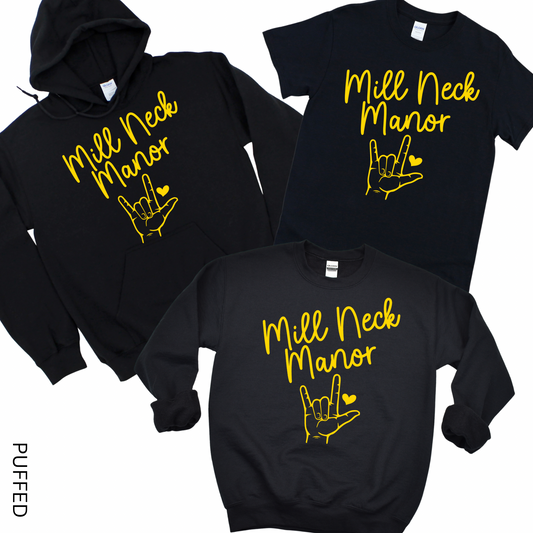 Puffed MNM Heart | MNM School for the Deaf Spiritwear Fundraiser | LI Spirit & Sports Apparel
