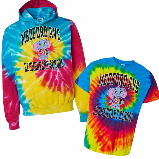 Medford Ave Elementary Tie Dye | Medford Ave Elementary Spiritwear Fundraiser | LI Spirit & Sports Apparel