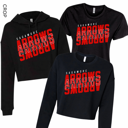 Sagamore Arrows Cropped | Sagamore Spiritwear Fundraiser | LI Spirit & Sports Apparel