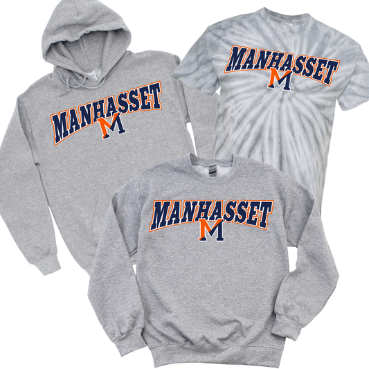 Manhasset Arch - Athletic Gray | Munsey Park Spiritwear Fundraiser | LI Spirit & Sports Apparel