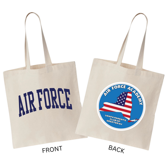 Air Force Tote Bag | USAFA Parents Club of Greater NY Fundraiser | LI Spirit & Sports Apparel