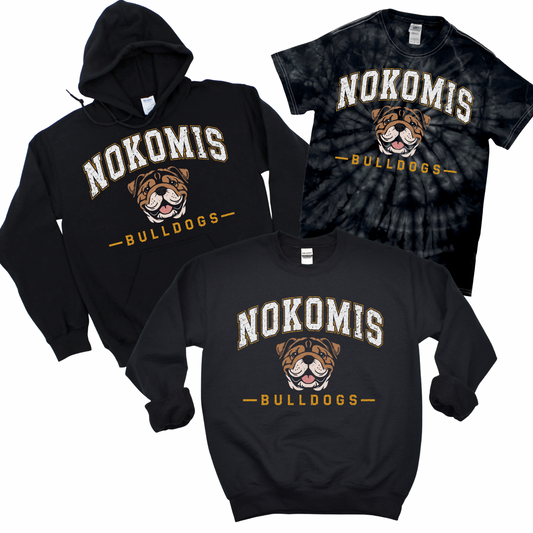 Nokomis Vintage Bulldog - Black | Nokomis Elementary Spiritwear Fundraiser | LI Spirit & Sports Apparel