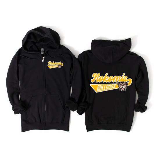 Retro Nokomis Zip-Up Hoodie | Nokomis Spiritwear Fundraiser | LI Spirit & Sports Apparel
