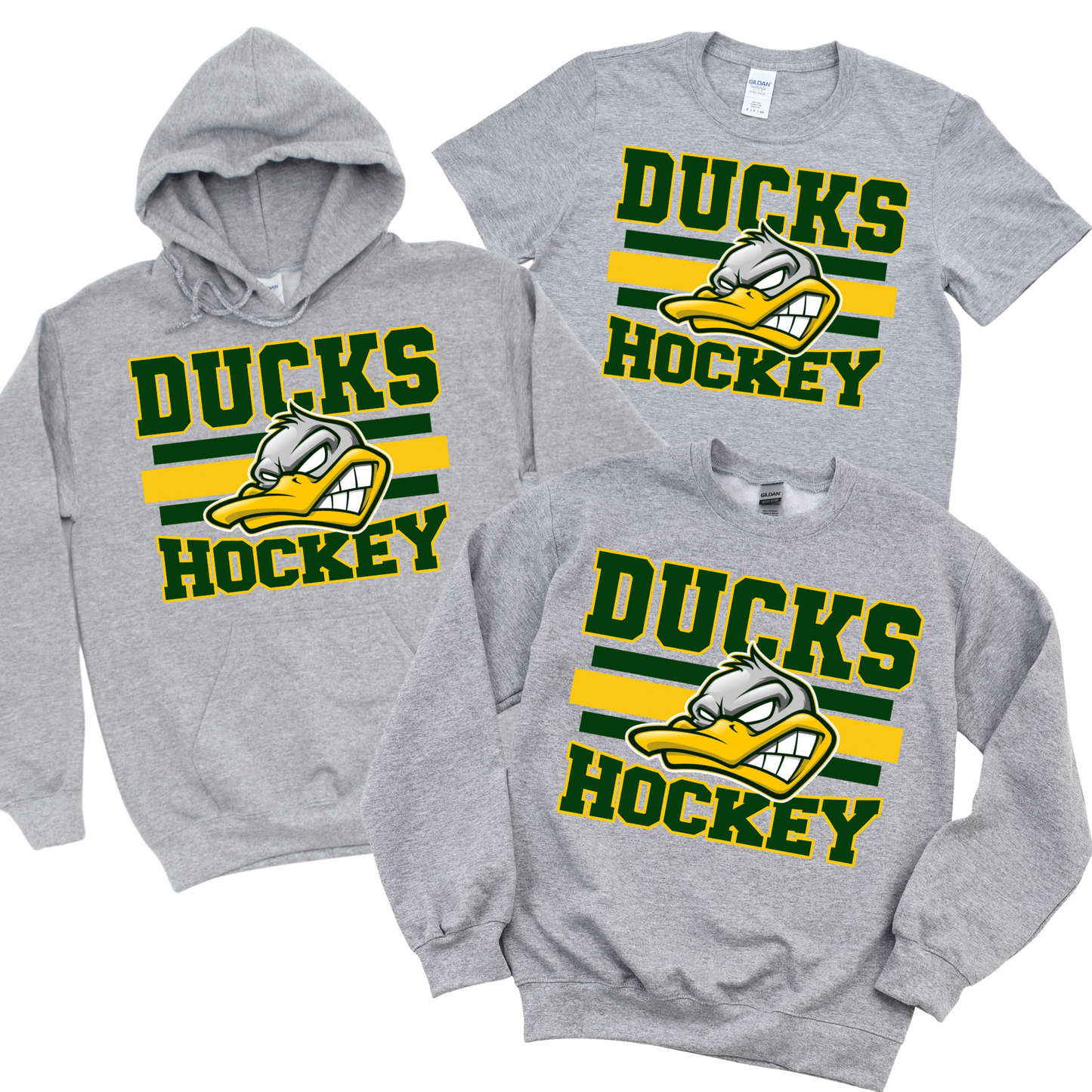 Ducks Hockey - Athletic Gray | Ducks Hockey Spiritwear | LI Spirit & Sports Apparel