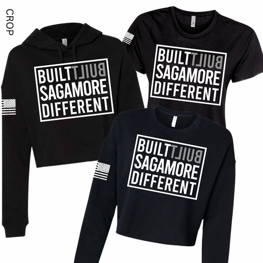 Built Sagamore Different Cropped | Sagamore Spiritwear Fundraiser | LI Spirit & Sports Apparel