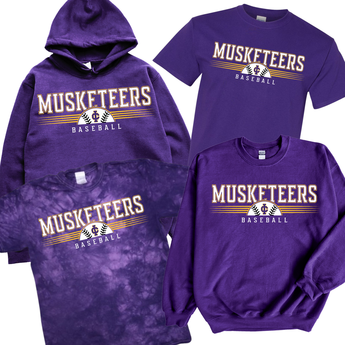 CI Musketeers Baseball - Purple | CI Baseball Spiritwear Fundraiser | LI Spirit & Sports Apparel