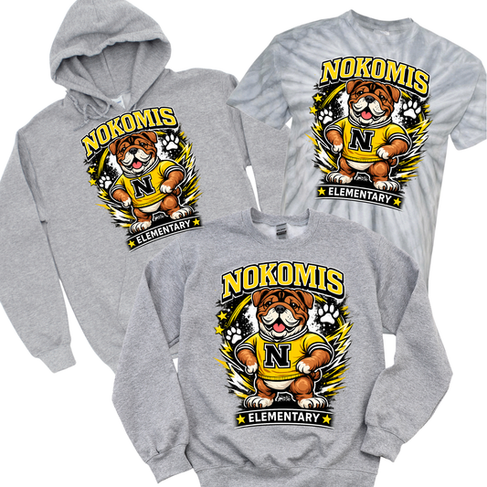 Nokomis Spirit Surge - Athletic Gray | Nokomis Elementary Spiritwear Fundraiser | LI Spirit & Sports Apparel