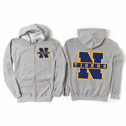 Northport Tigers Zip-Up Hoodie | Pulaski Road Spiritwear Fundraiser | LI Spirit & Sports Apparel
