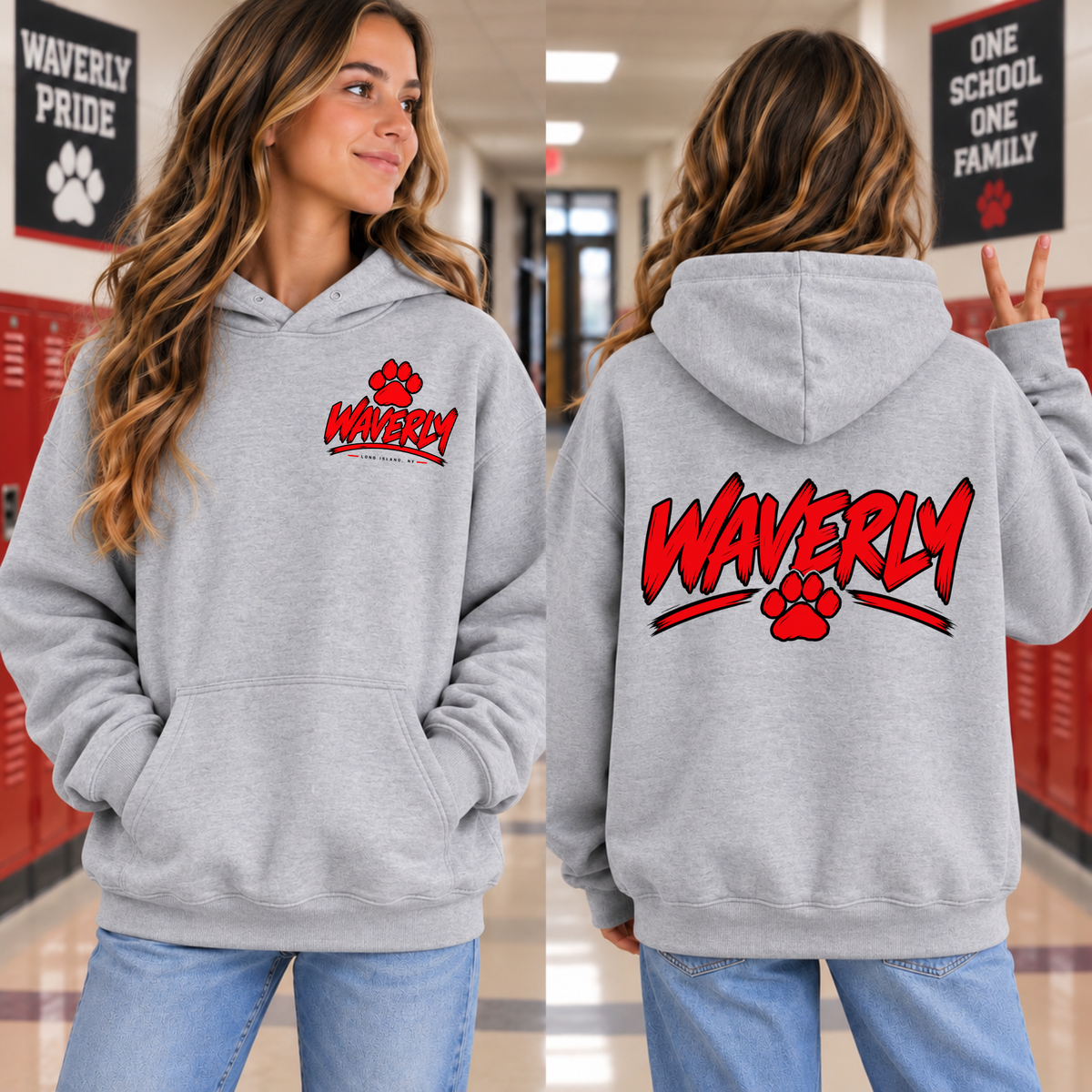 Waverly Edge - Athletic Gray | Waverly Spiritwear | LI Spirit & Sports Apparel
