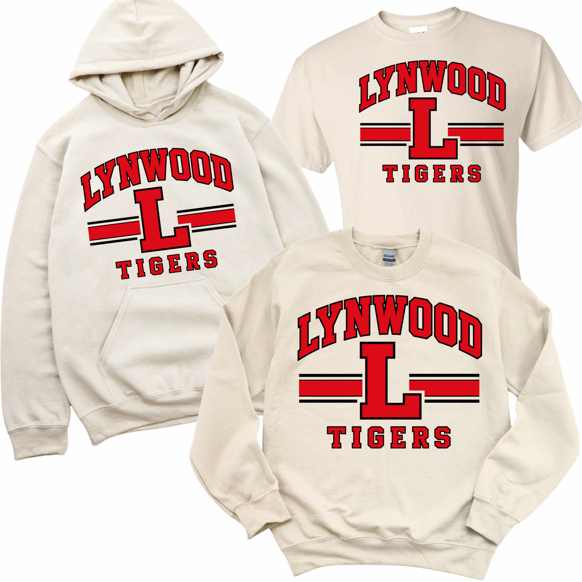 Lynwood Victory Stripe - Sand | Lynwood Elementary Spiritwear Fundraiser | LI Spirit & Sports Apparel