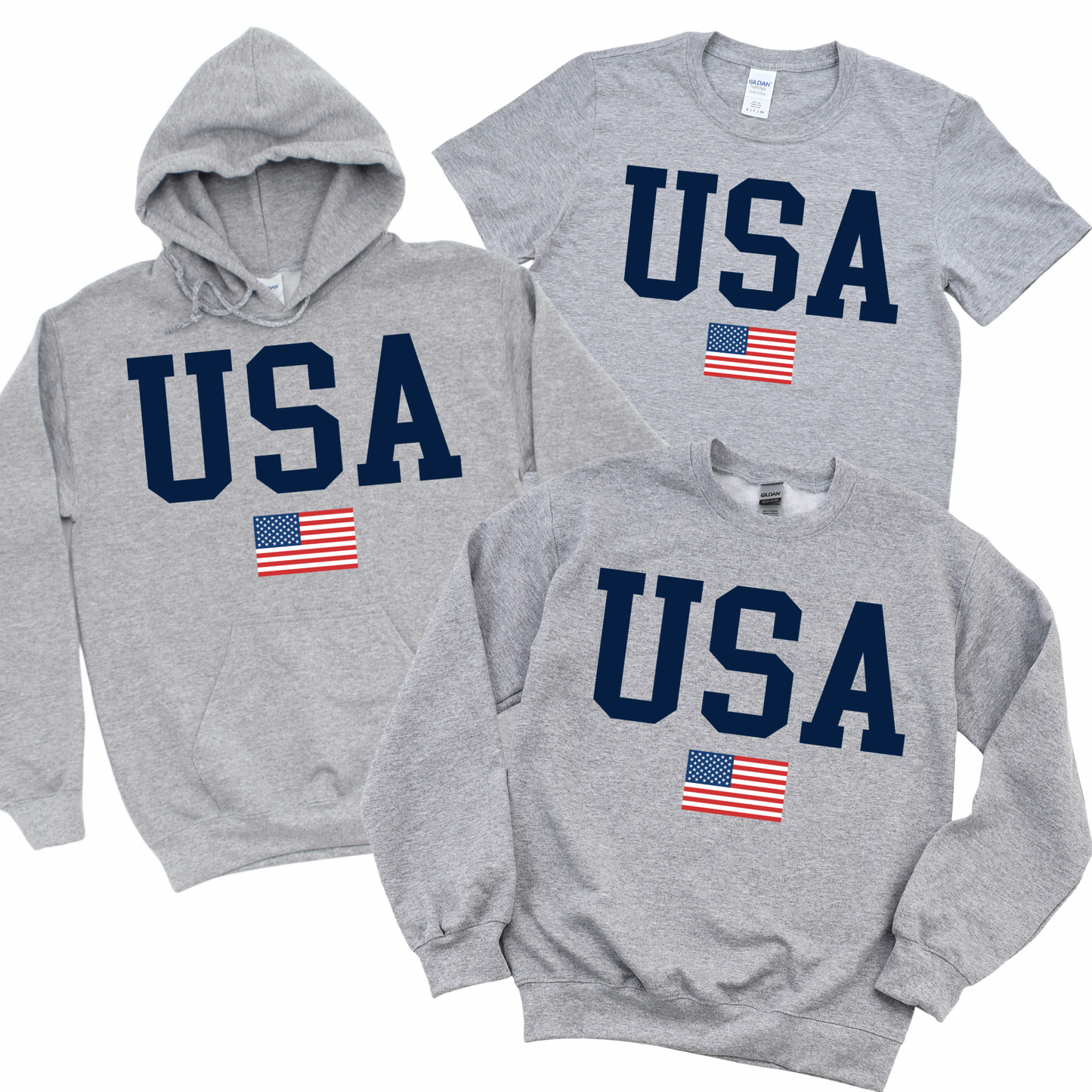 Varsity USA - Athletic Gray | USA Collection | LI Spirit & Sports Apparel