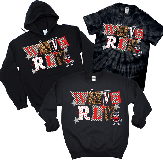 Waverly Preppy Spirit - Black | Waverly Elementary Spiritwear Fundraiser | LI Spirit & Sports Apparel