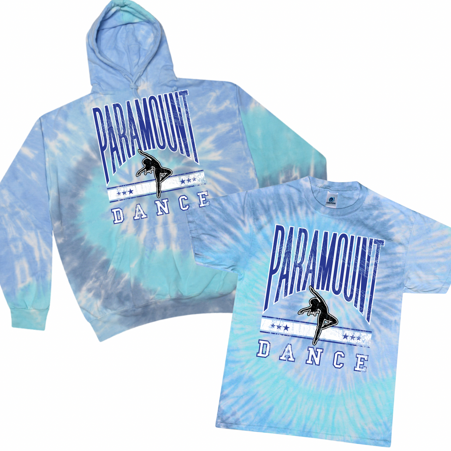 Paramount Dance Center Stage Tie Dye - Lagoon | Paramount Dance Academy | LI Spirit & Sports Apparel