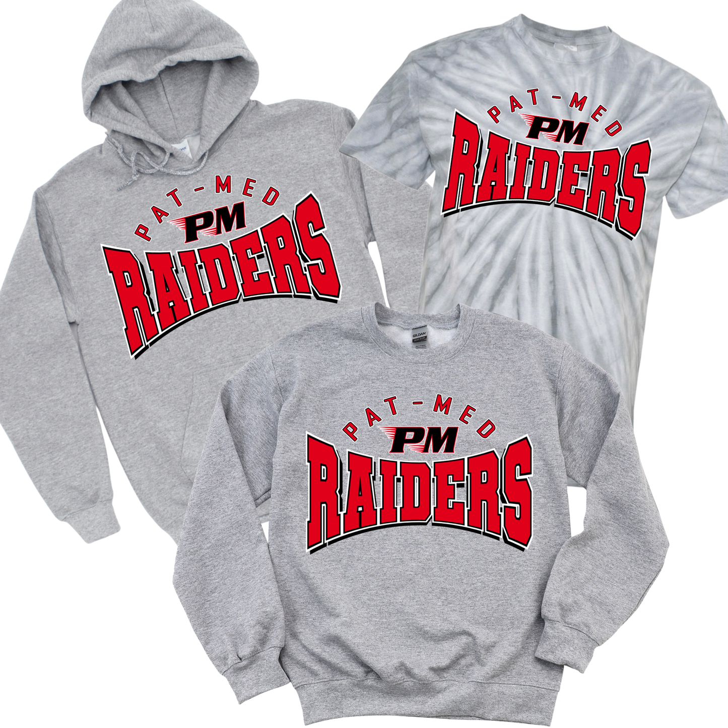 Pat-Med Raiders Classic Varsity - Athletic Gray | Canaan Spiritwear Fundraiser | LI Spirit & Sports Apparel