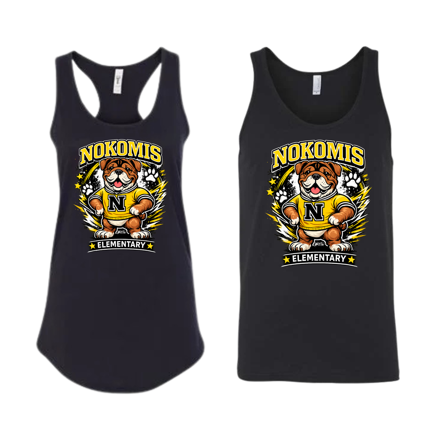 Nokomis Spirit Surge Tank Top - Black | Nokomis Spiritwear Fundraiser | LI Spirit & Sports Apparel