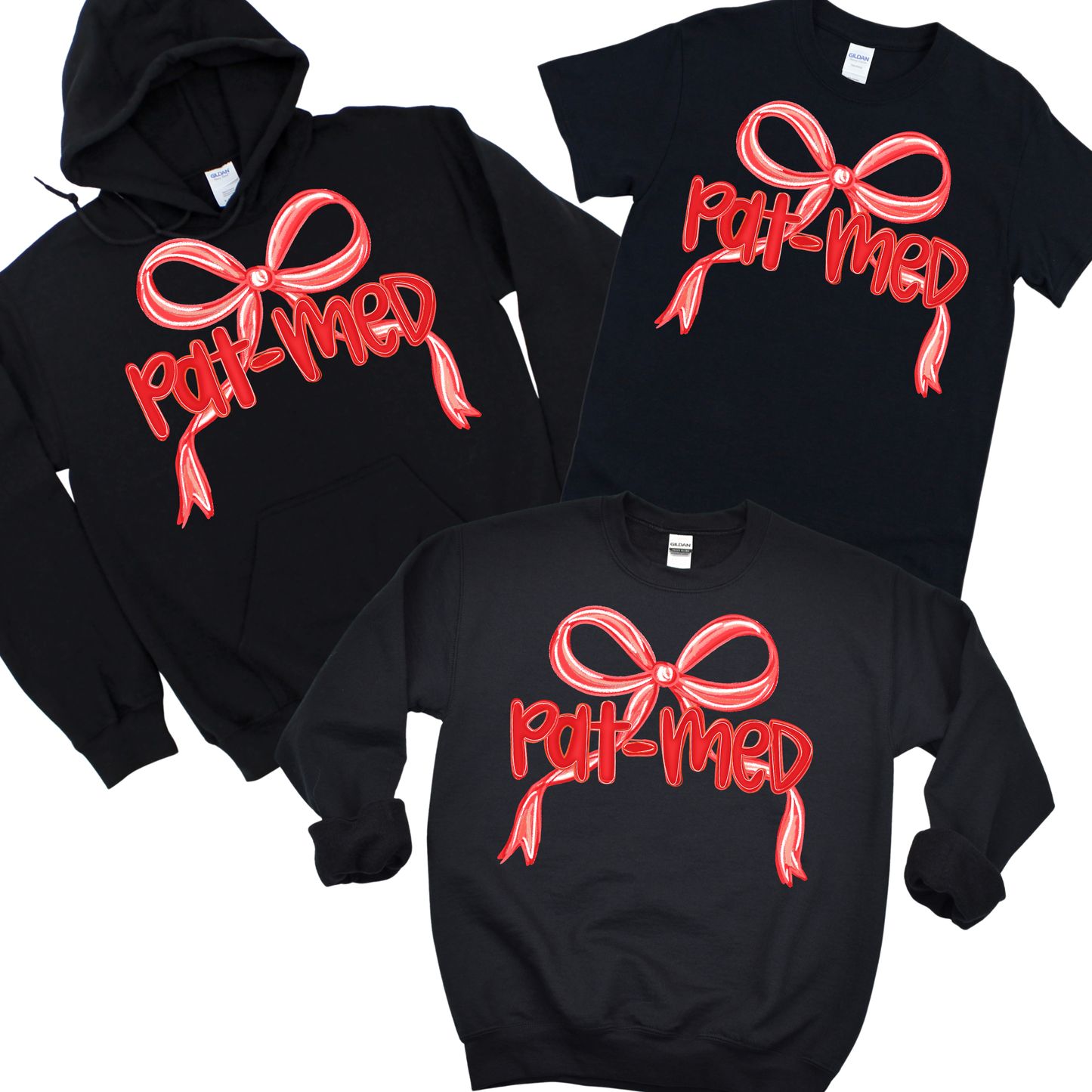 Pat-Med Bow - Black | Canaan Spiritwear Fundraiser | LI Spirit & Sports Apparel
