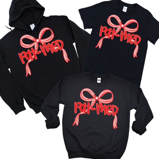 Pat-Med Bow - Black | Canaan Spiritwear Fundraiser | LI Spirit & Sports Apparel