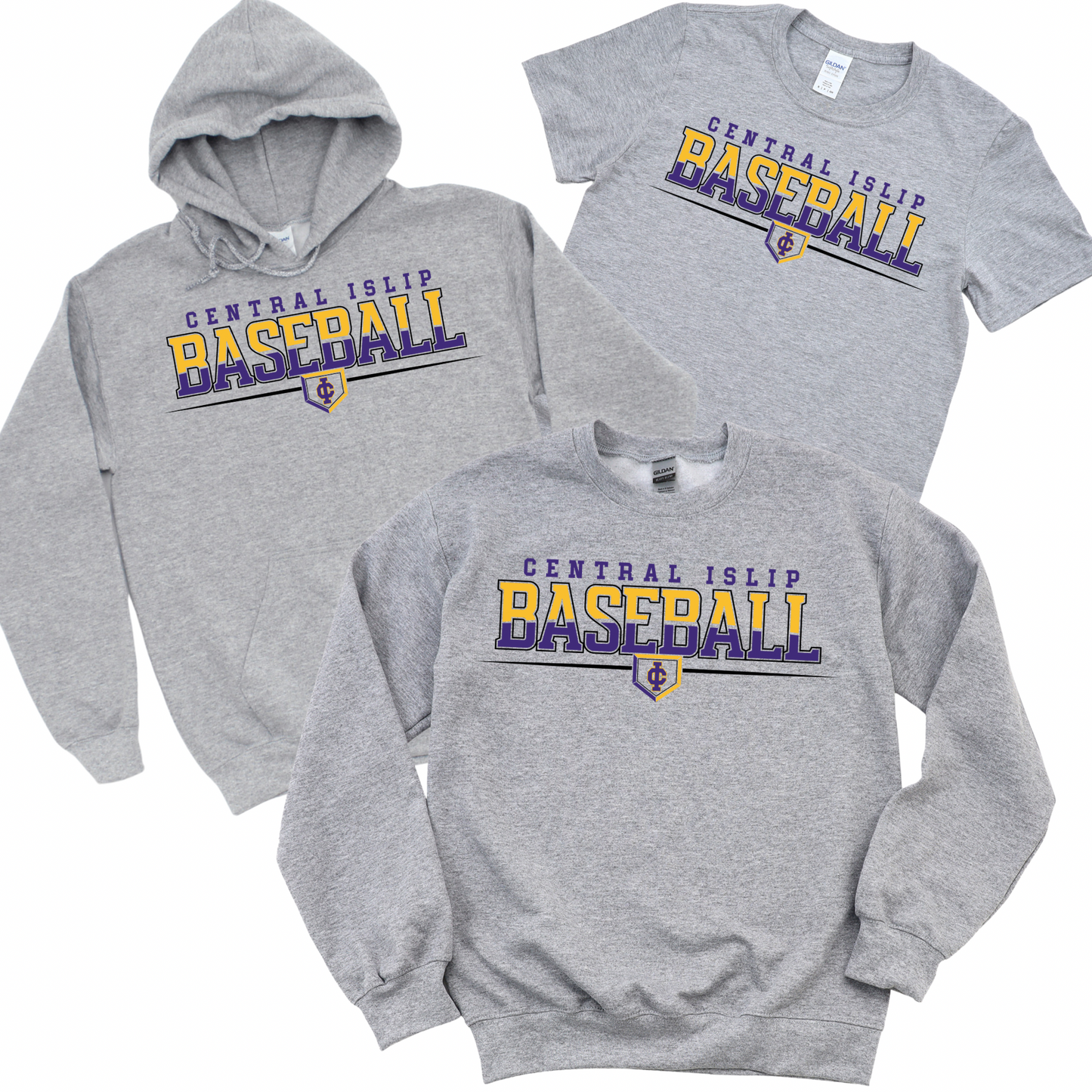 CI Baseball Team Pride - Athletic Gray | CI Baseball Spiritwear Fundraiser | LI Spirit & Sports Apparel